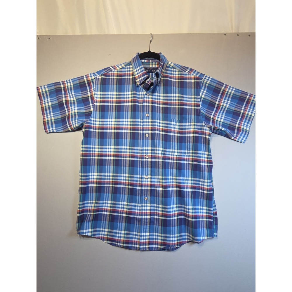 John Ashford Mens Mwdium M Button Down Shirt